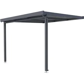 Gutta Terrassendach Premium 309 x 306 cm anthrazit / Polycarbonat opal weiß