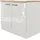 Flex-Well Exclusiv Spülenschrank DSPU Lund 100 cm Lichtgrau glänzend-Rauchgrau