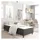 vidaXL Boxspringbett 100 x 200 cm Dunkelgrau