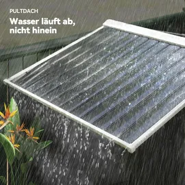 Outsunny Gerätehaus Pultdach 2,13 x 1,08 m Grau
