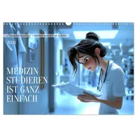 Calvendo Medizin studieren ist ganz einfach (Wandkalender 2026 DIN