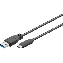 goobay USB-C auf USB-A Adapter 0,5 m Schwarz