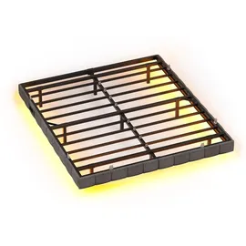 VASAGLE Bettrahmen 140 x 200 cm, mit LED-Beleuchtung, Bettgestell,