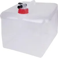 Happy People Wasserkanister 10 l faltbar mit Auslaufhahn, transparent,