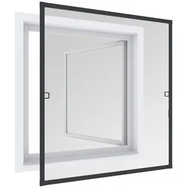 WINDHAGER Insektenschutz Fenster 100x120cm Anthrazit,