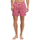 JACK & JONES Badeshorts JPSTMAUI BREEZE MINI STRIPE Rot S