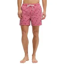 JACK & JONES Badeshorts JPSTMAUI BREEZE MINI STRIPE Rot S