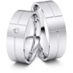 Trauringe Heidenheim 333er Weiflgold - 9317