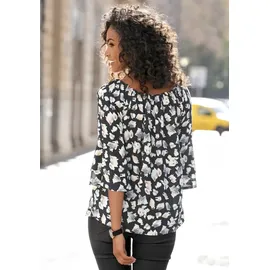 LASCANA Carmenbluse mehrfarbig 44