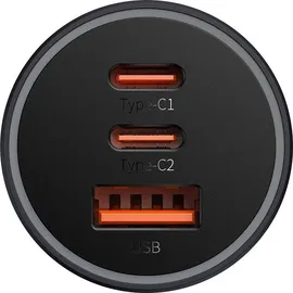 Baseus Golden Contactor Pro 2x USB-C 1x USB 65W Dark Gray (CGJP010013)