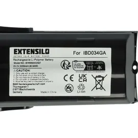 EXTENSILO Akku kompatibel mit Philips SpeedPro Max Xc80423/01, XC8045/01 Xc7043, Xc7043/01, Xc8043/01 Staubsauger (3200 mAh, 25,2 V, Li-Ion) - Bunt