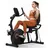 Merach Liege-ergometer, Heimtrainer Fahrrad für Zuhause, 8 Widerstandsstufen, App, bis 158kg, Tablet-Halter, leise