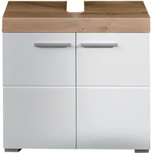 trendteam Bad Waschbeckenunterschrank Amanda Asteiche Nachbildung B/H/T: ca. 60x56x34 cm - weiß
