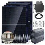 Solakon 1760W Balkonkraftwerk mit Speicher, Balkonkraftwerk 800W Komplett Steckdose mit anker solix solarbank e1600, 3,2KWH Speicher