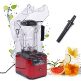 2200W Standmixer 2.2L Intelligent Hochleistungsmixer Blender Smoothie Mixer Ice Cream Maker Schalldichter Smoothie Maker mit Ice-Crush/Smoothie Funktion, Mixer für Familie und Party