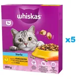 Whiskas Sterile Trockenfutter mit Huhn 5 x 800 g
