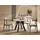 WFL GROUP Runder Ausziehtisch 90 x 77 x 90 cm beige
