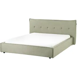 Wasserbett Kunstleinen LESTRE 160 x 200 cm Grün