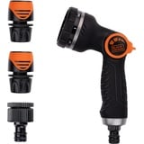 Black & Decker BLACK+DECKER Gartenspritze mit Gartenschlauch Kupplungen - Einstellbarer Wasserdurchfluss - Kunststoff - Schwarz/Orange