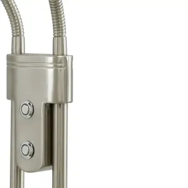 Fischer-Honsel LED-Stehleuchte 40074 160,0 cm Silber/Weiß