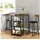 Homcom Bartisch 90 x 50 x 90,5 cm Beige