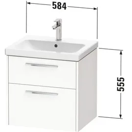 Duravit D-Code 58,4x55,5x46cm, 2 L, S, Tau ma, Gr. chr