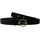 KMISSO Damengürtel Leder 120 cm Schwarz
