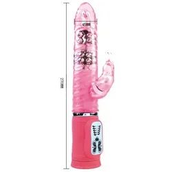 Rabbit Vibrator Baile Cute Passion in rosa Farbe von 27 cm