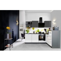 Express Küchen Winkelküche »Jena«, vormontiert, mit Soft-Close-Funktion, Stellbreite 245 x 175 cm grau