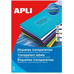 agipa Wetterfeste Etiketten, 210 x 297 mm, transparent