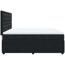 vidaXL Boxspringbett 180 x 200 cm Schwarz