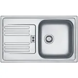 FRANKE Edelstahlspüle, rechteckig, 78/48 cm, (1 St) silberfarben