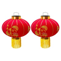 Trango 2er Pack LT-500-02 chinesische Laterne Pendel, 50cm Durchmesser