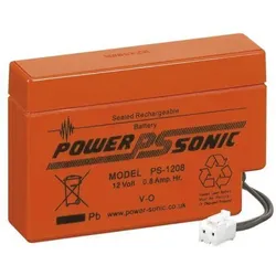 Powersonic PS-1208 JST 12V 0,8Ah Blei-Vlies Akku AGM mit JST-Stecker