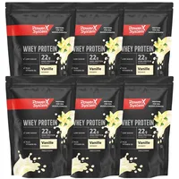 Whey Protein Pulver Vanille 6 x 360g Eiweiß Pulver Low Sugar Vitamin B6