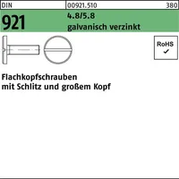 Industrial Quality Supplies DIN 921 Flachkopfschraube VG M5x6 Stahl