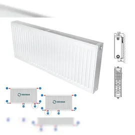 Stelrad Universalheizkörper 600 x 1600 mm 2771 W weiß Mittelventil