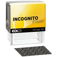 Colop Printer 30 Incognito Datenschutzstempel, 47x18mm, gelb