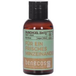 Benecos Duschgel in Minze, 50 ml