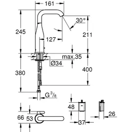 Grohe Essence E Sensor-Armatur chrom 36445000