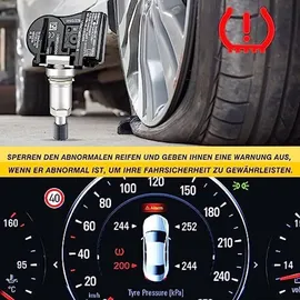 gearever Reifendrucksensor für BMW 1er 2er 3er 4er F20 F21 F22 F23 F30 F31