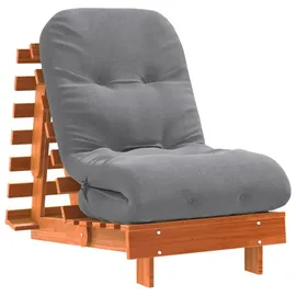 vidaXL Futon Schlafsofa mit Matratze Braun