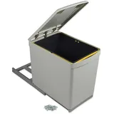 Emuca Recyclingbehälter 16 l Grau