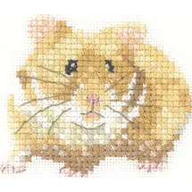 Heritage Crafts Heritage Kreuzstich Set Aida "Hamster (A)", Zählmuster, LFHS1189-A, 6,5x5,5cm