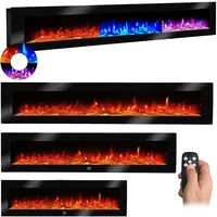 Wandkamin Elektrokamin LED Elektrischer Kamin Kaminofen Farbwechsel Ben 250cm