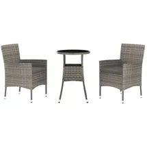 vidaXL Garten-Bistro-Set 3-tlg. Grau