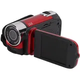 KIMISS Videokamera-Camcorder, 270° Drehbarer Digitalkamera-Recorder, 2,7-Zoll-Farbbildschirm, Vlogging-Kamera-Recorder, Full HD 4K 48 MP Zoom-Camcorder, Kamera-Recorder (Rot)