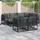 vidaXL Garten-Lounge-Set 7-tlg. schwarz