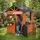 joyz Spielhaus mit Tür und Fenster 134 x 134 x 156,5 cm Braun