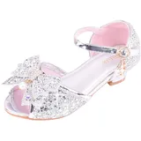 Mädchen Glitzer Prinzessin Absatz Schuhe Sandalen Pumps Stöckelschuhe Pailletten Prinzessin Schuhe Kinder Cosplay Schuhe Partys Mary Jane Hochzeitsschuhe Ballettschuhe Karneval Tanzschuhe - 35 EU